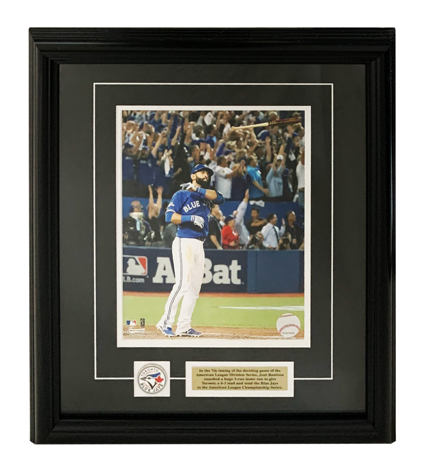 69-459- Jose Bautista 8x10 Pin / Plate - Bat Flip Homerun