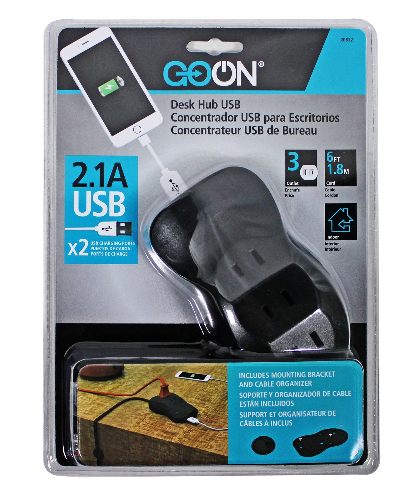 20522- Go On Desk Hub USB