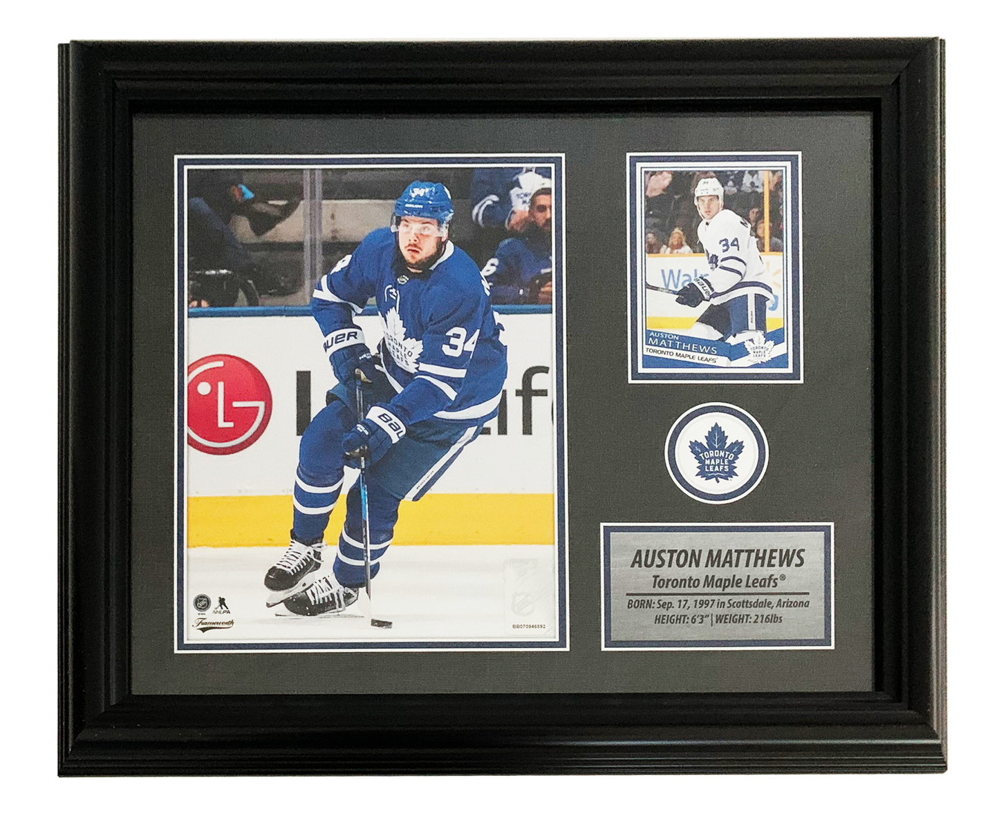 72-368- Auston Matthews PhotoCard Frame Leafs