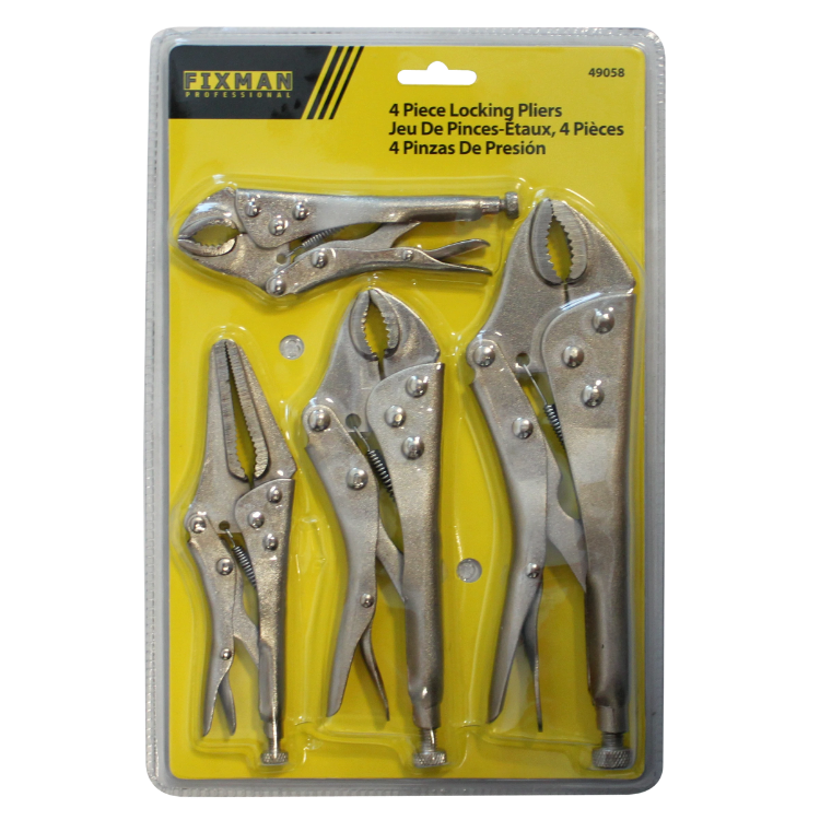 49058- 4 PC Fixman Locking Pliers