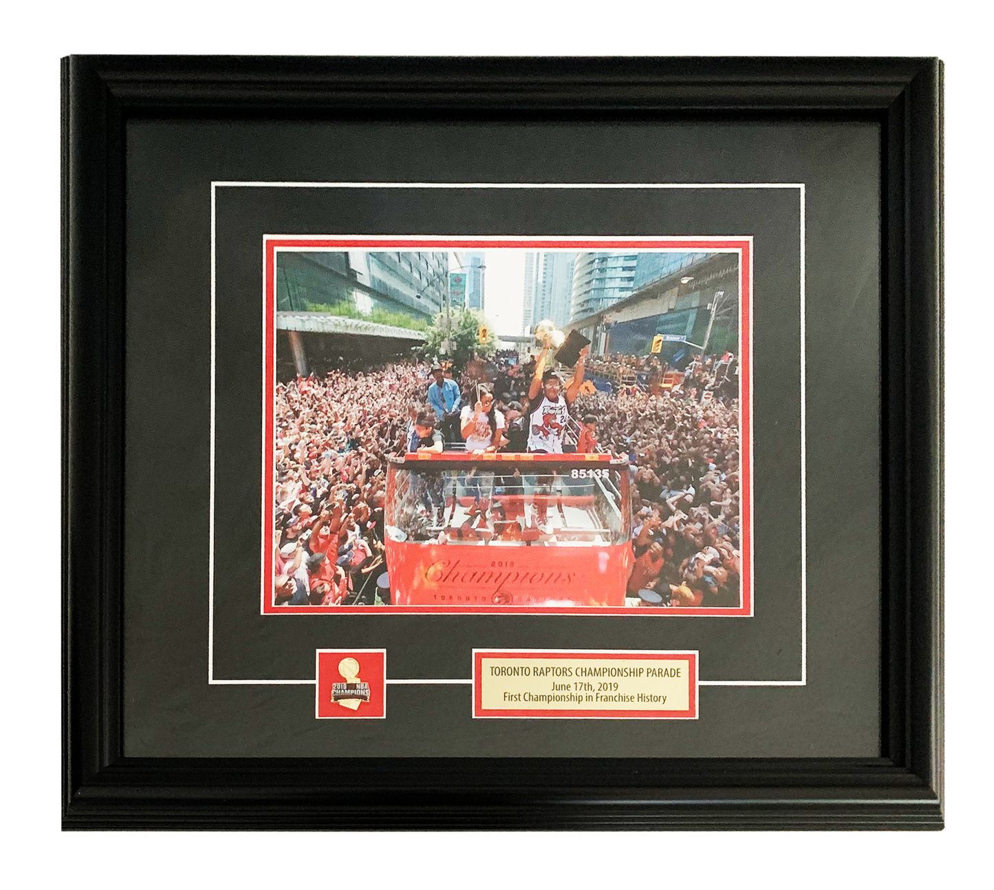 68-319- Toronto Raptors 8x10 Pin and Plate 2019 Championship Parade
