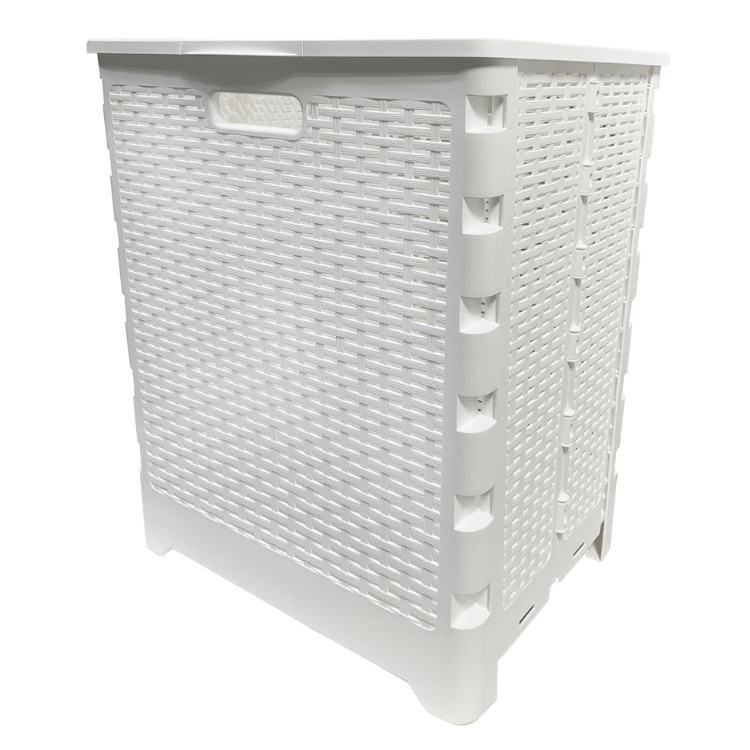 67563- 60L Folding Laundry Hamper – White
