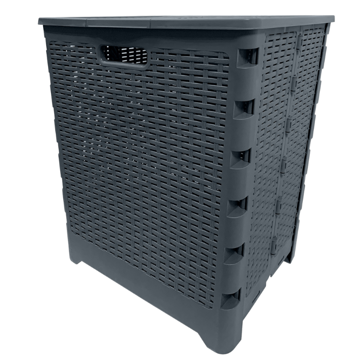 67564- 60L Folding Laundry Hamper – Grey