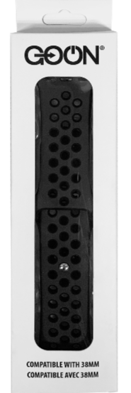 99280- Black Dots 38 MM Silicone Sports Band