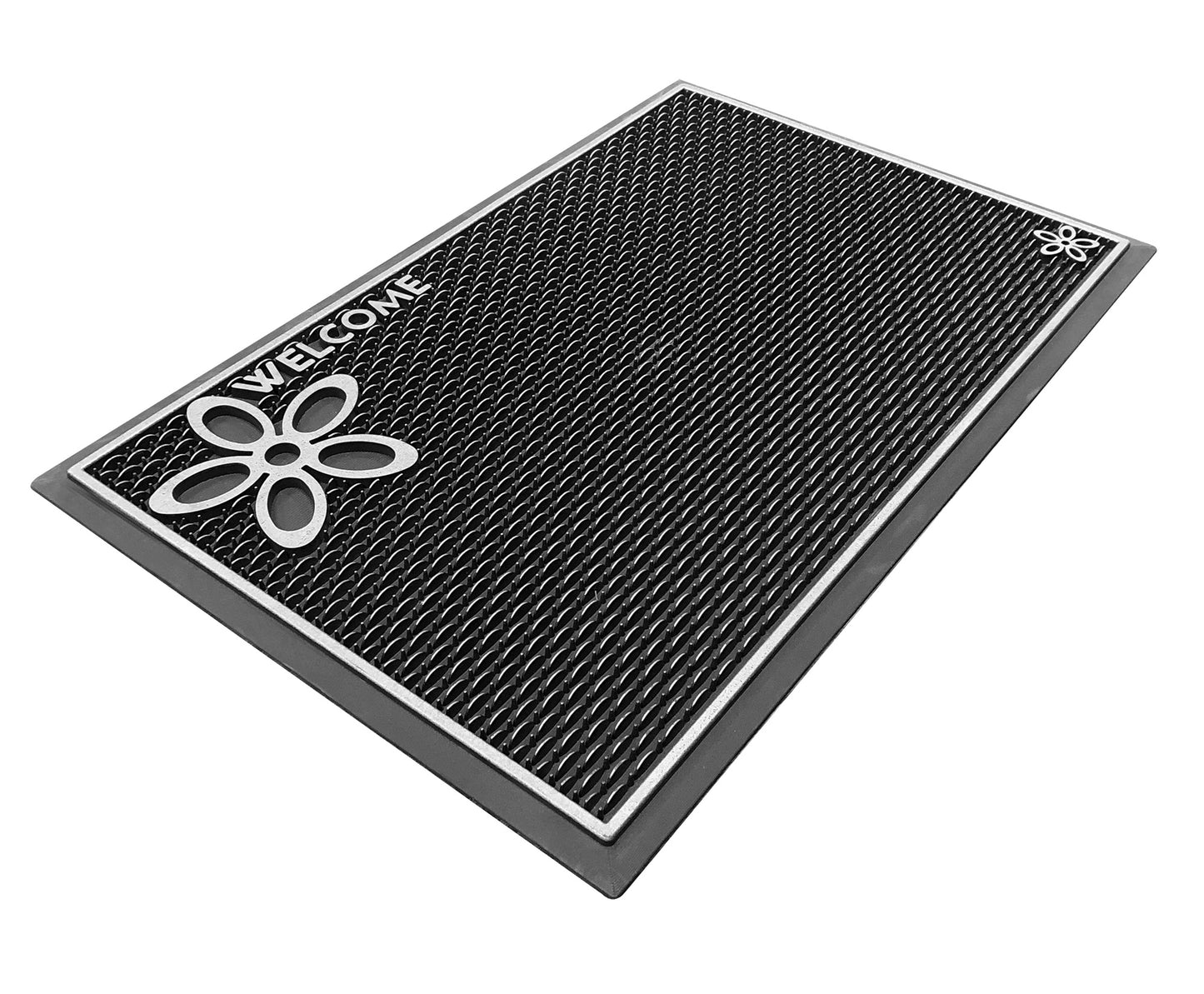 99706- Floor Choice 15”x23” Dassi Welcome Silver Mat