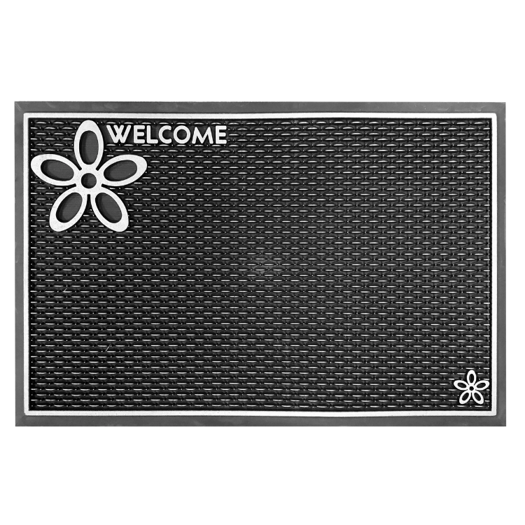 99706- Floor Choice 15”x23” Dassi Welcome Silver Mat