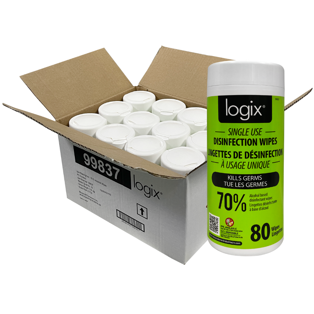 99837B - 12 Pack Logix Disinfectant Wipes