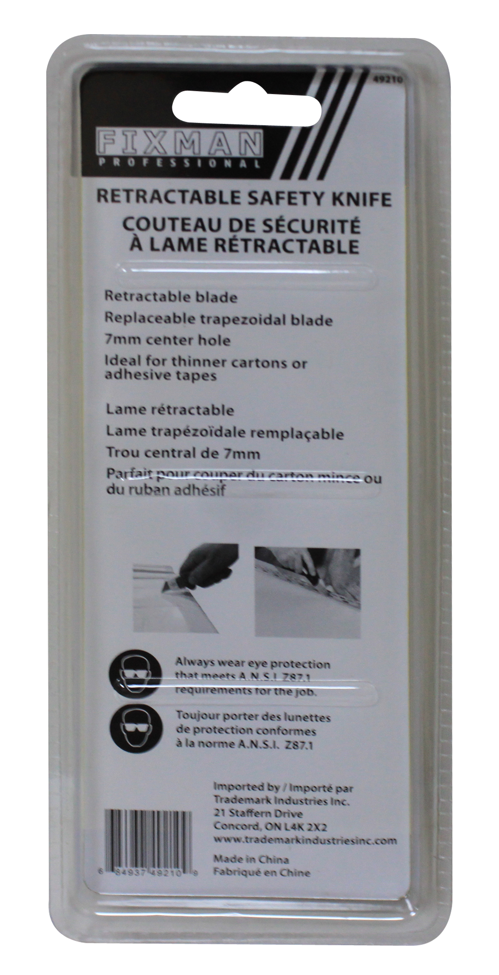 49210- Fixman Retractable Safety Knife