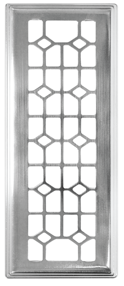 18130 - Floor Choice -3 X10 SINGLE PK DIAMOND DESIGN FLOOR REGISTER BEVEL EDGE