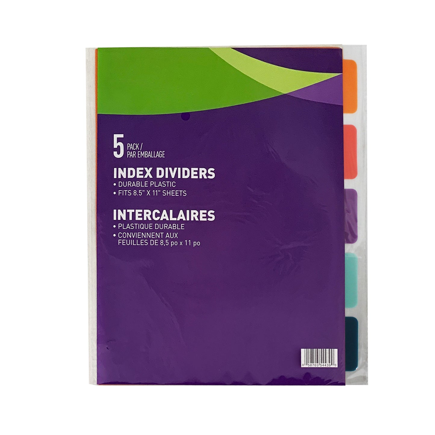 99558 -  Poly Index Dividers