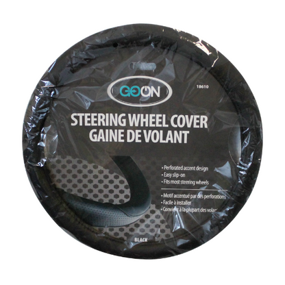 18610 - Go On Steering Wheel Cover - Black