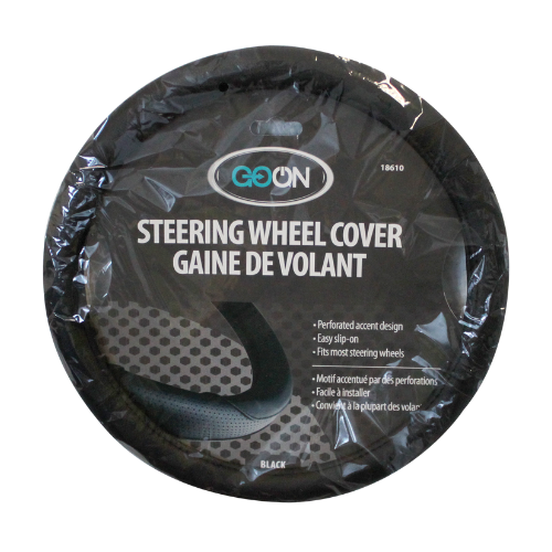 18610 - Go On Steering Wheel Cover - Black