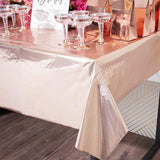 22130- 5 Pack Rose Gold Disposable Table Cloth