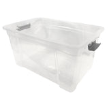 22144 - Modern Homes 36L Clear Storage Box  with Grey Handles