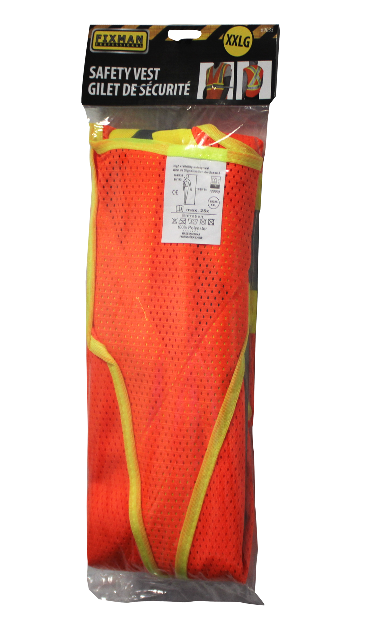 69035- Fixman Safety Vest  in XXLG