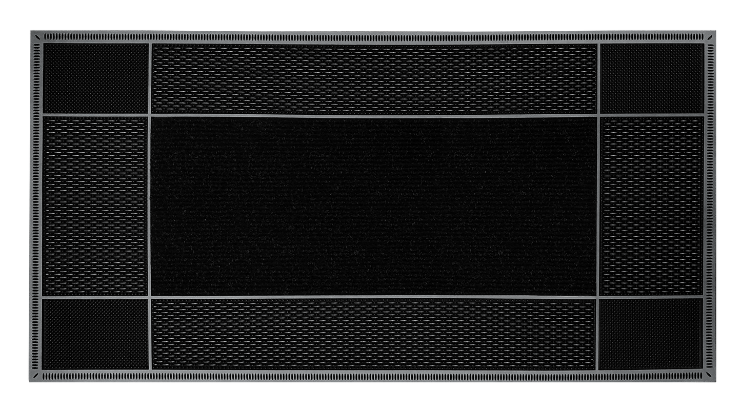 87730- Floor Choice 23”x46”  Runway Black Mat