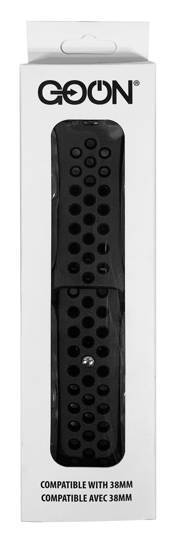 99280- Black Dots 38 MM Silicone Sports Band