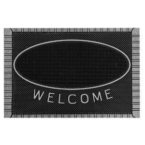 99703- Floor Choice 15”x23”  Friendly Welcome Silver Mat