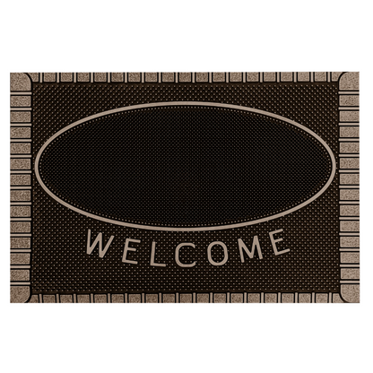 99704- Floor Choice 15”x23”  Friendly Welcome Brown Mat
