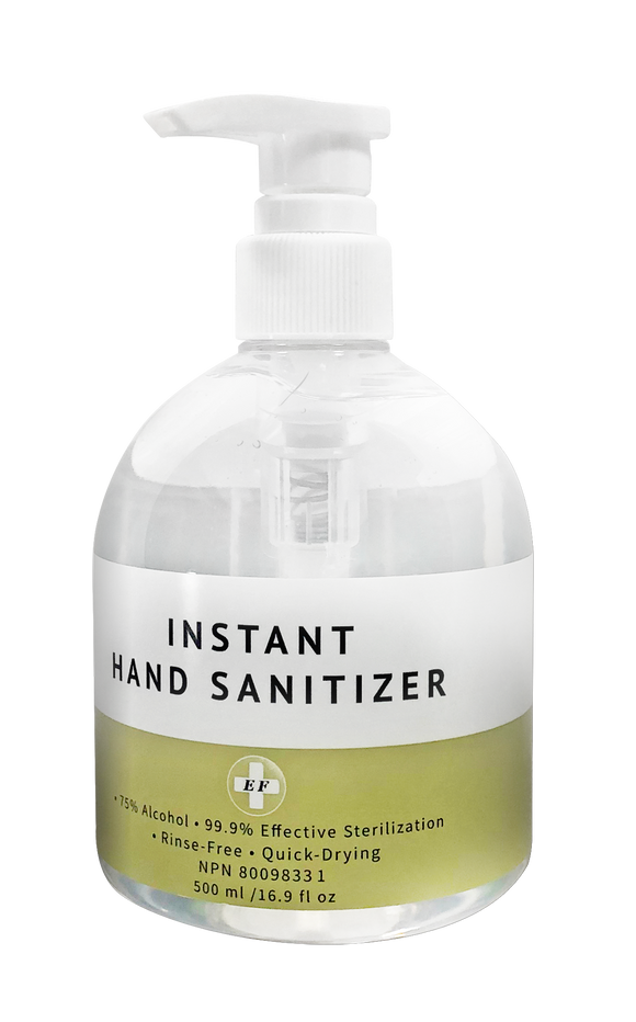 99845- EF Instant Hand Sanitizer 500ml, 75% Alcohol